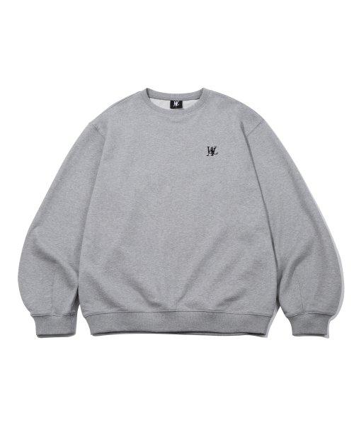 Signature balloon over sweatshirt - GREY