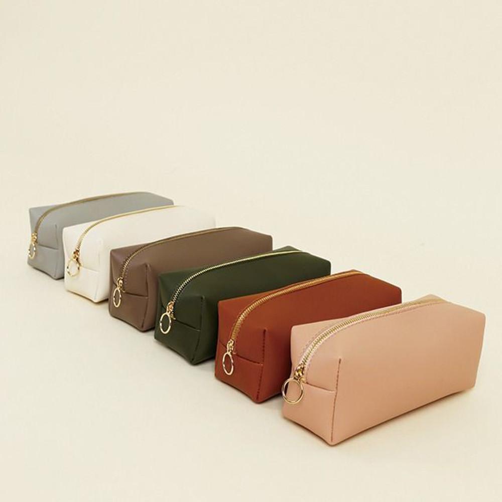 데이리브 오피스 가죽 필통 파우치