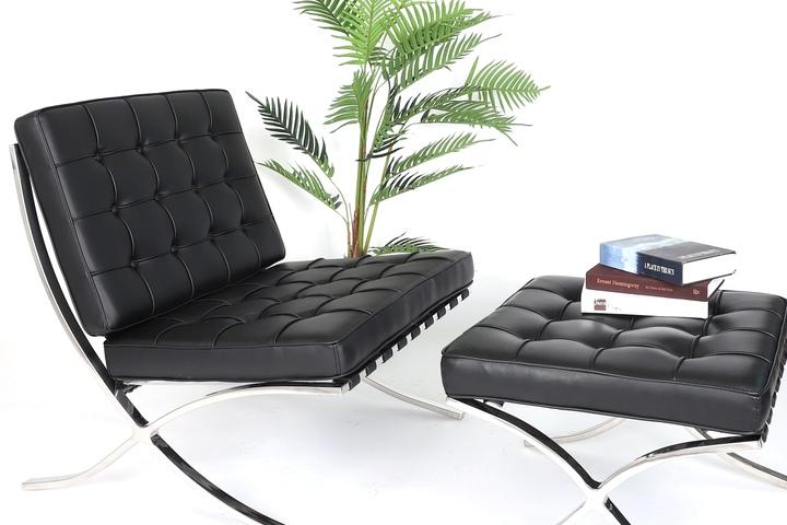 미드센추리 모던 인테리어 1인 안락 소파 라운지 의자 스툴 (3color)