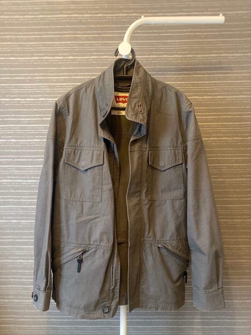 【美品】Levi's リーバイス ミリタリージャケット グレー コットン混紡