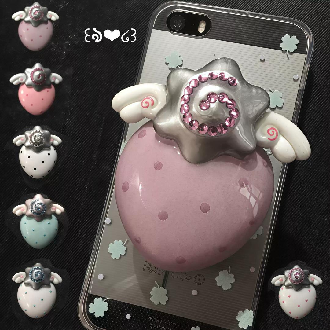 쏠띵즈 천사 날개 딸기 폰 거치대 홀더 Angel Strawberry Holder 🪽💖🍓