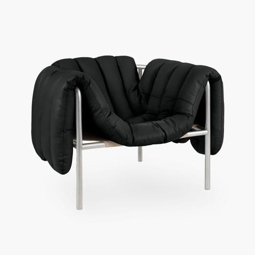 Puffy Lounge Chair Leather