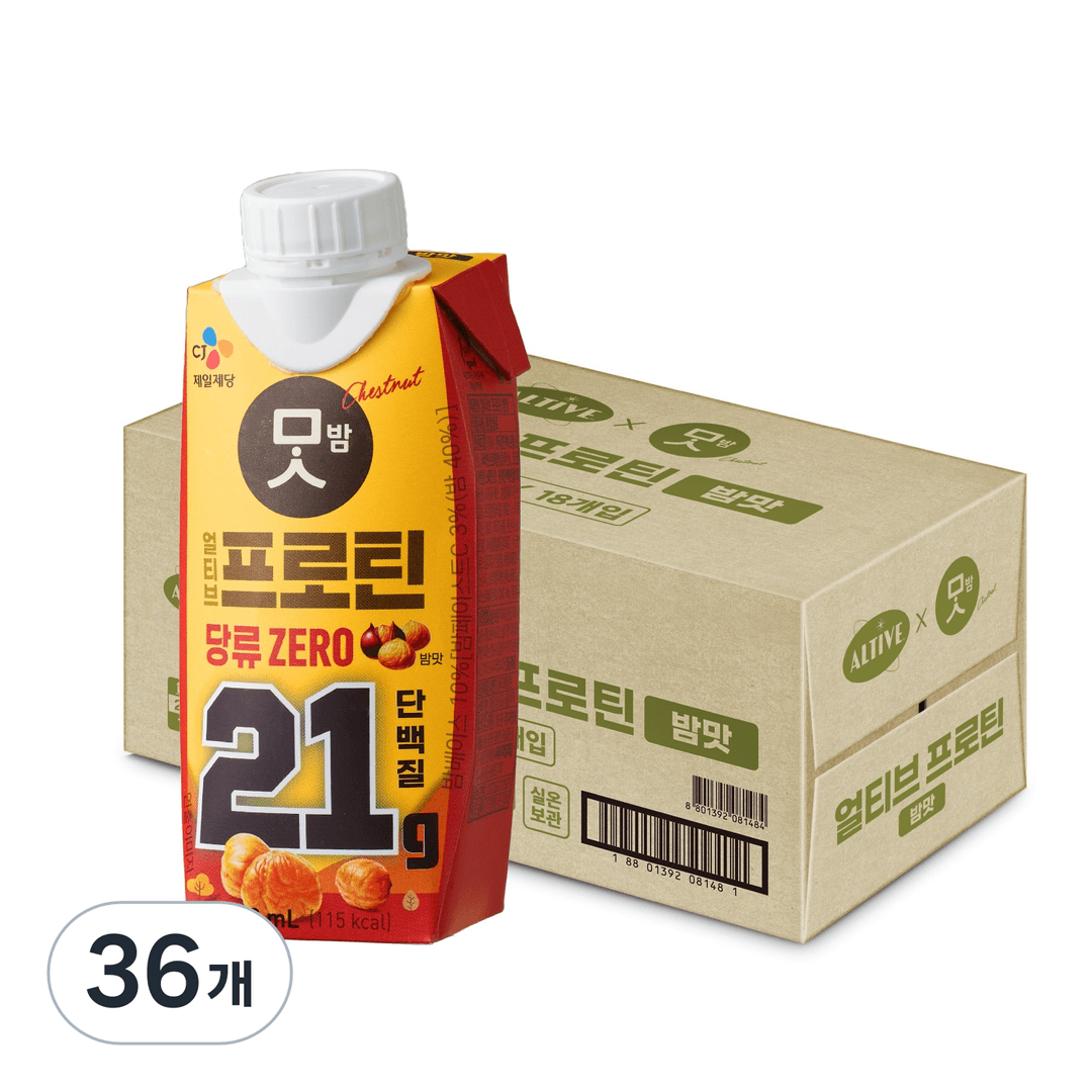 얼티브 프로틴 밤맛, 250ml, 36개 - 쉐이크/영양/선식 | 쿠팡