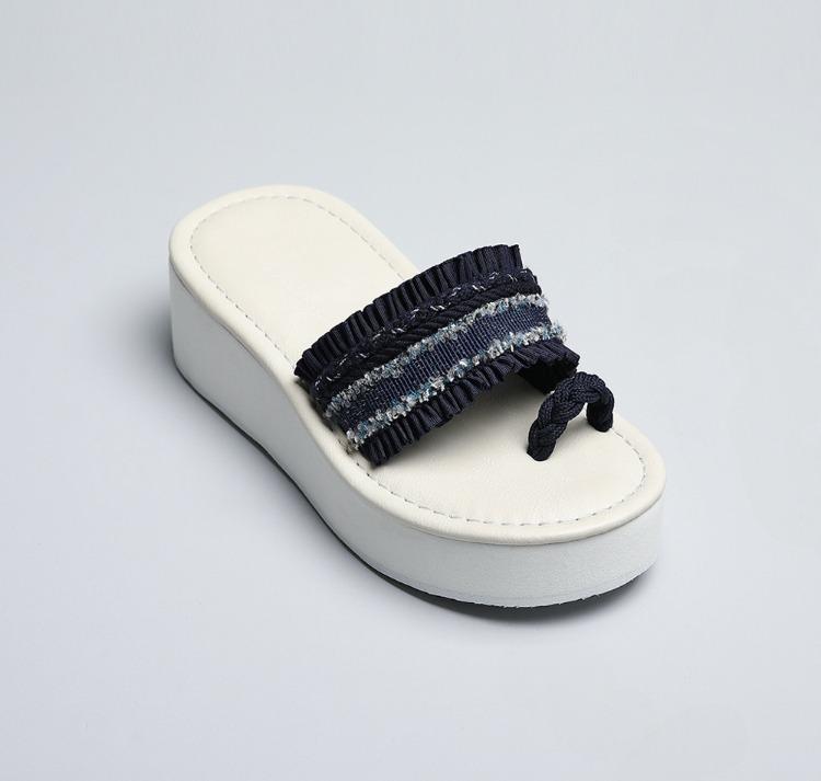 레이아 네이비화이트ㅤ[화이트5CM]