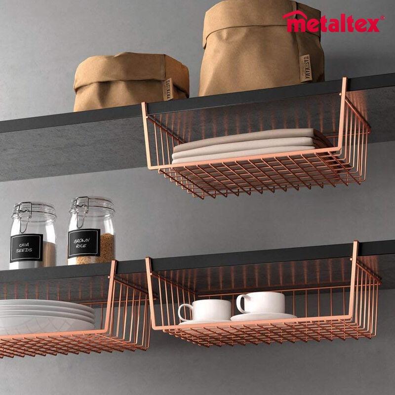 메탈텍스 주방수납 철제 코퍼 수납품 4종세트