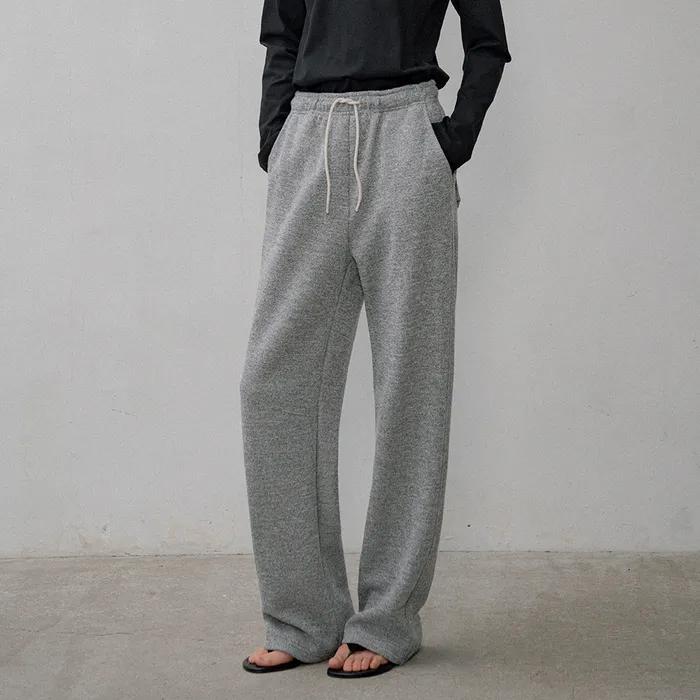 SIPT7144 소프트 다트 스웻 팬츠_Melange gray