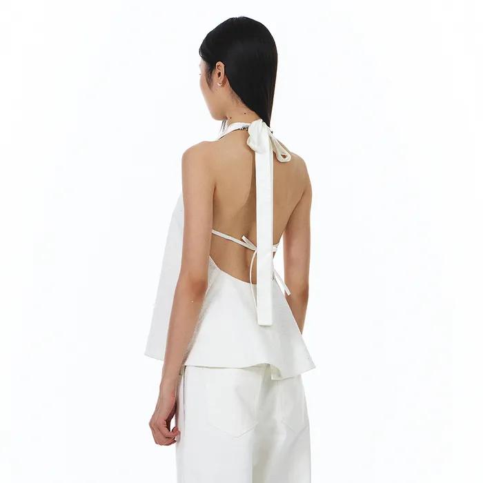 [29CM 단독] [한예슬 착용] [7차 리오더] Audrey Halter Top (White)