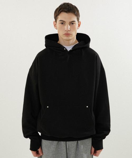 헤비웨이트 오버핏 워머 후드 [블랙]