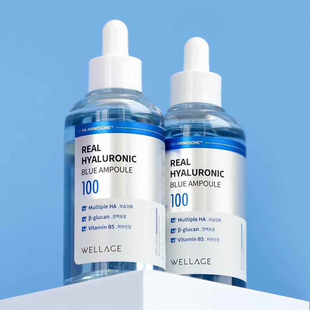 [1+@] 웰라쥬 리얼 히알루로닉 100 속건조 앰플 100ml+75ml (+속건조 3종키트(총 32ml))