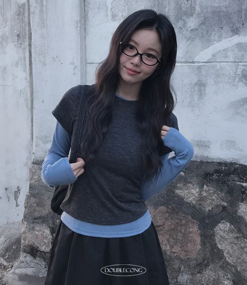 [배색포인트/set🫶🏼]차차 레이어드 반팔 티셔츠 세트(3colors)