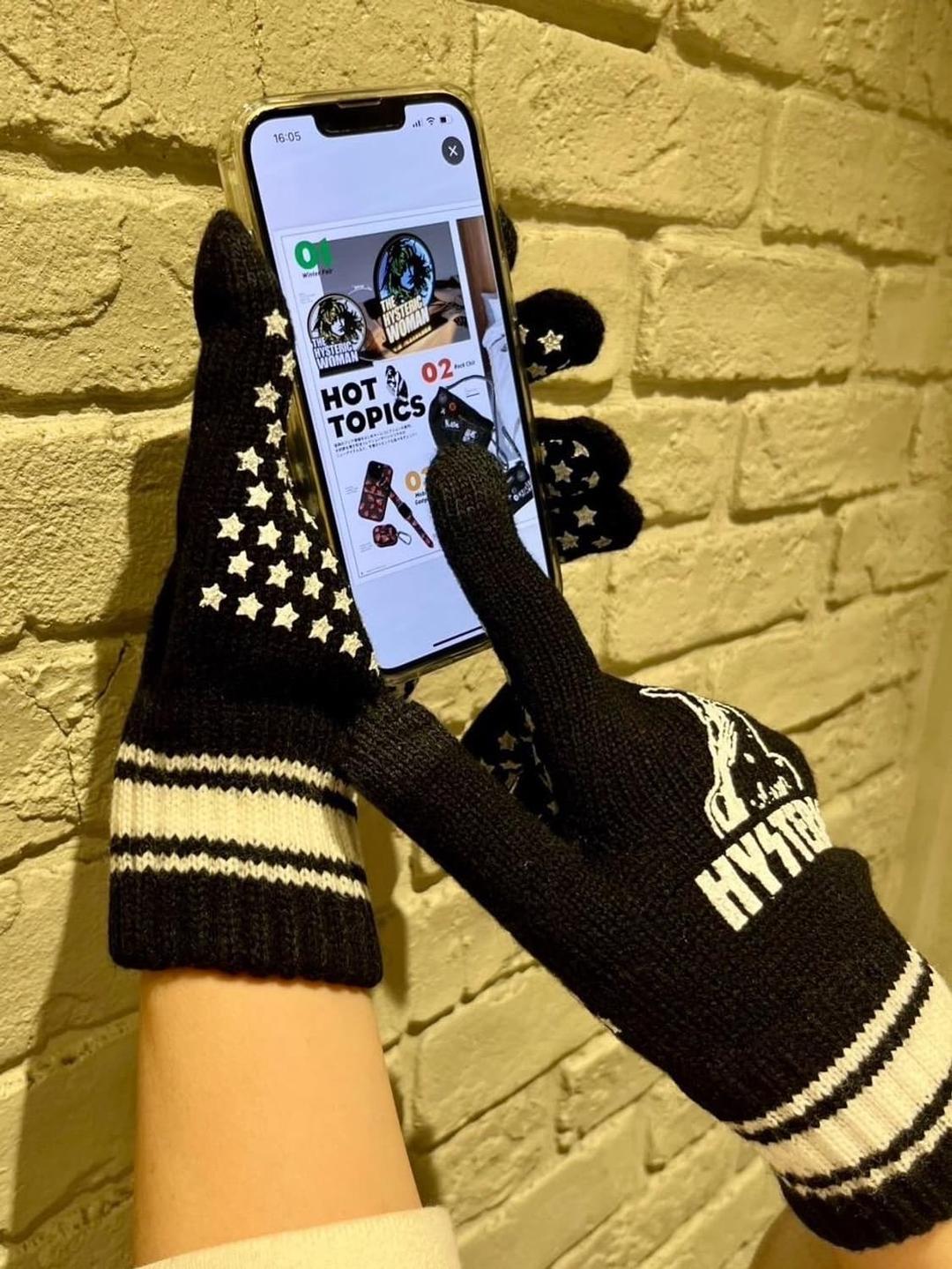 [남여공용/미개봉새상품] 히스테릭글래머 스웨터 니팅 장갑 | 후루츠패밀리