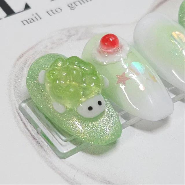 🐢달큰한 메론빵 거북이 수제네일팁🐢