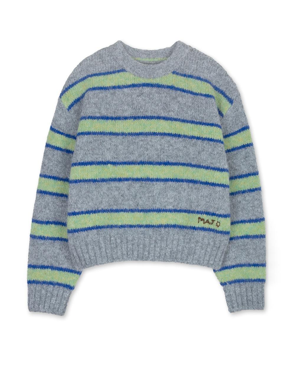 [6th 추가입고] Paula Stripe Knit [Grey]
