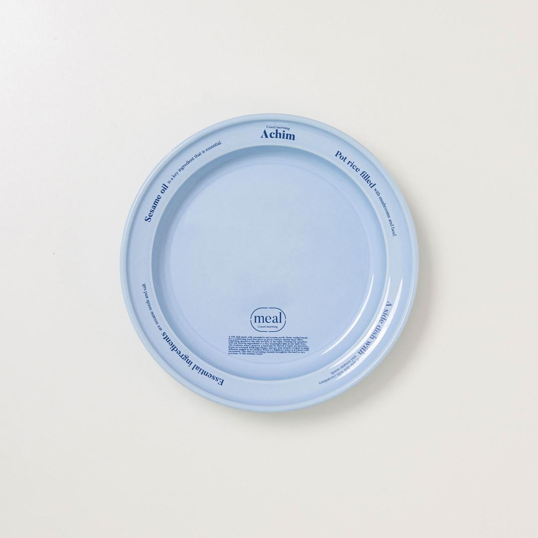 [momur weekend] meal 원형 플레이트_스카이블루