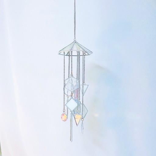 스테인드글라스 젤리피쉬 모빌 썬캐쳐