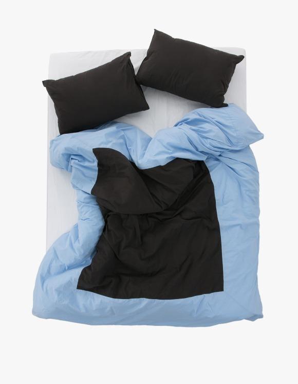 Island Duvet Cover - Sky Blue/Black
