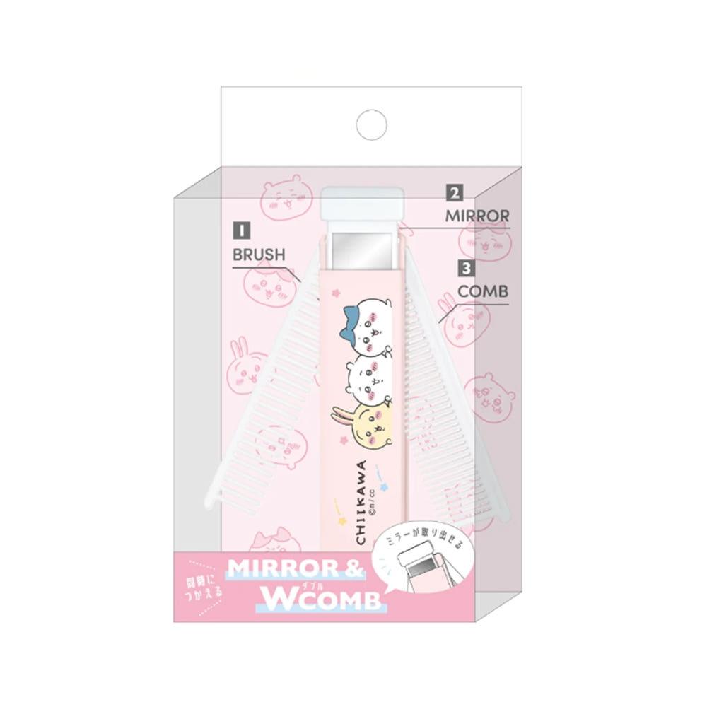 치이카와 휴대용 빗 거울 세트 301790