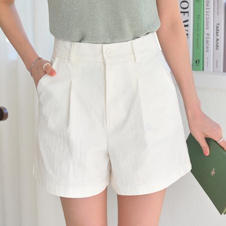 이런 상품 어때요? 머드 여름 빅사이즈 와이드 코튼 핀턱 4부 반바지