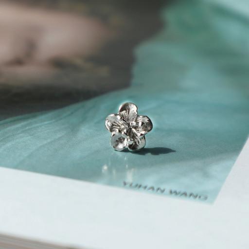 미니 실버 매화꽃 ❗피어싱가능