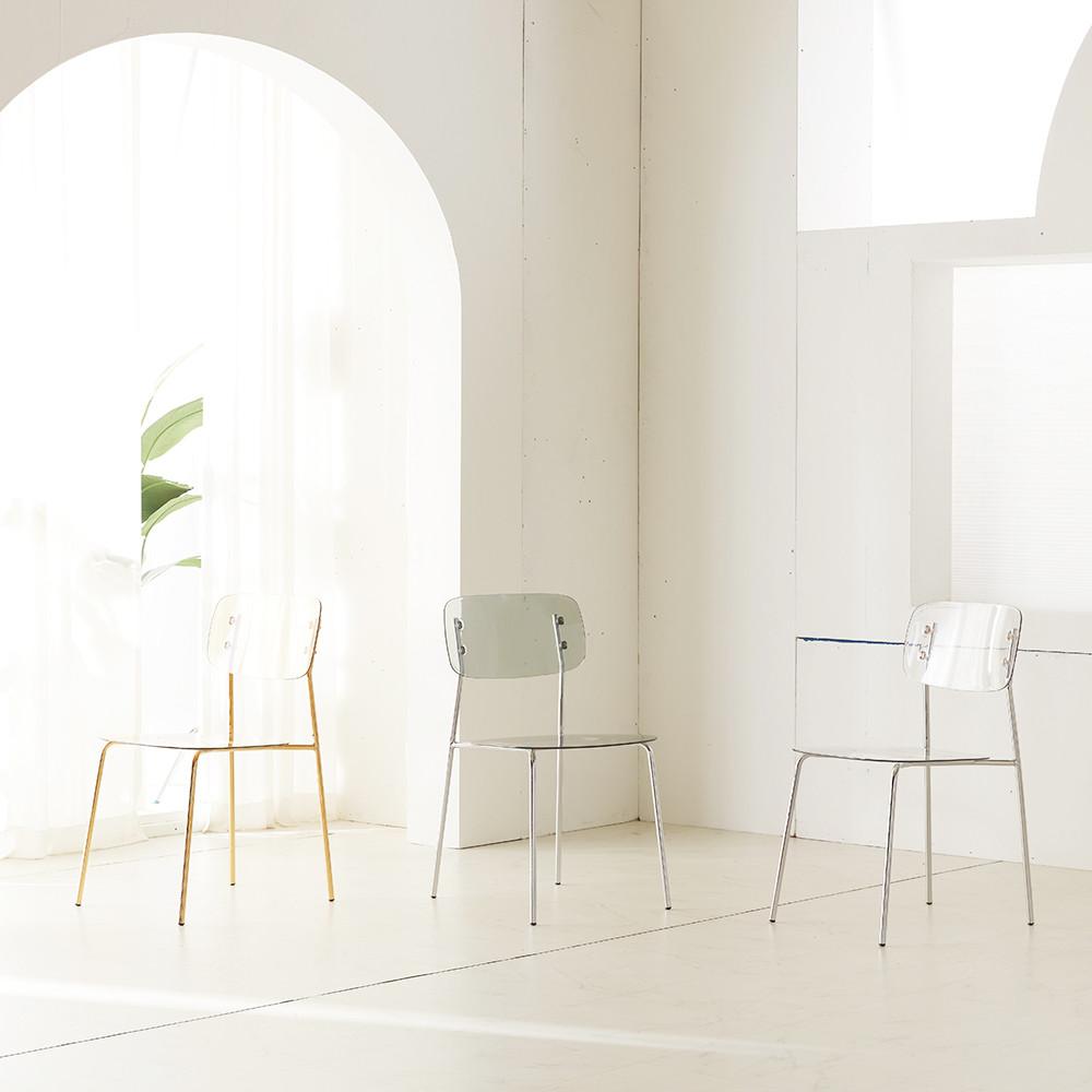 바이더하임 미나체어 식탁 인테리어 카페 테이블 골드 실버 의자