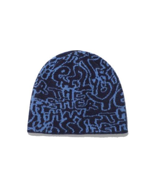 SCRIBBLE BTY BEANIE_BLUE(IK2DFMAB21A)