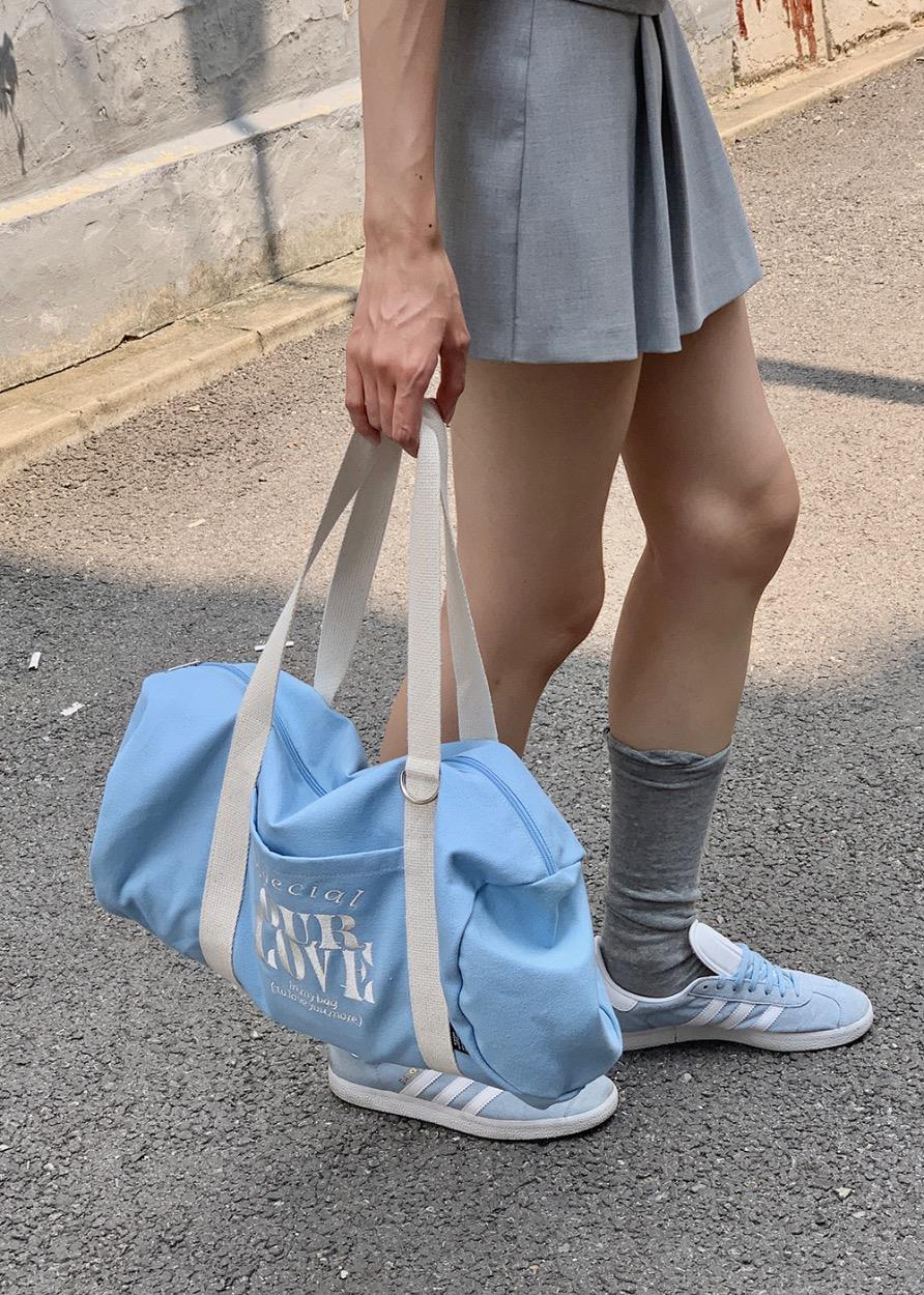 쇼룸판매 ) OUR LOVE duffle bag / blue