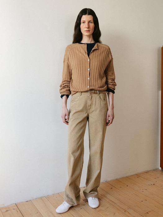 [6차 리오더]나이보더 워싱 데님팬츠 (Ivory/Washed black/Beige/Vintage navy/Vintage light gray)