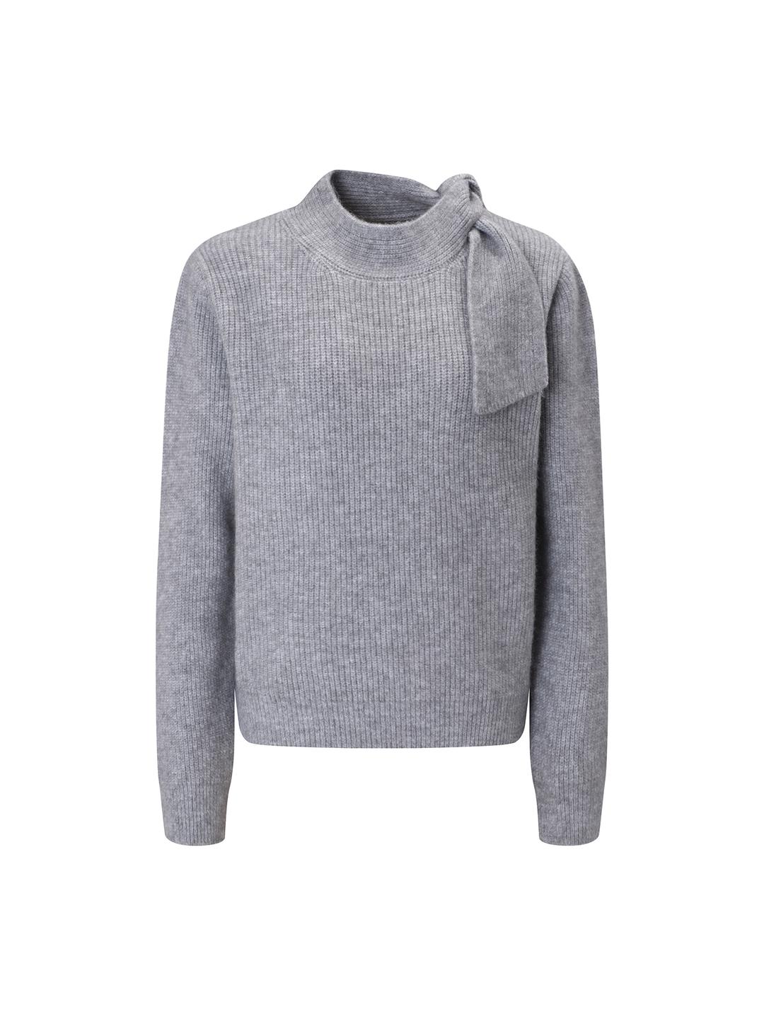 JJ지고트 리본넥 풀오버 니트 (GREY) GRCP1POW21