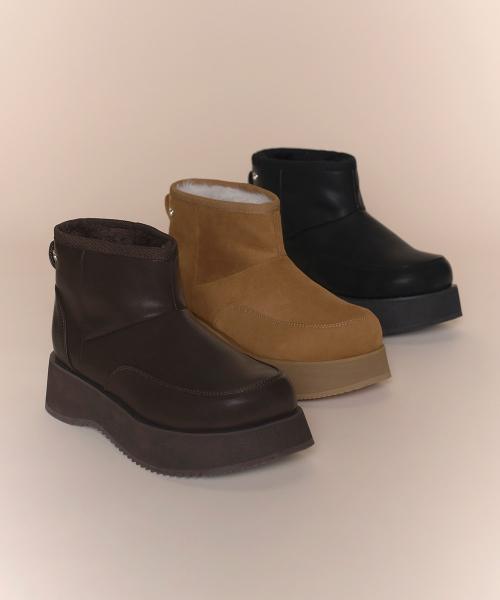 Hatched Winter Short Boots · 해치드 윈터 숏부츠