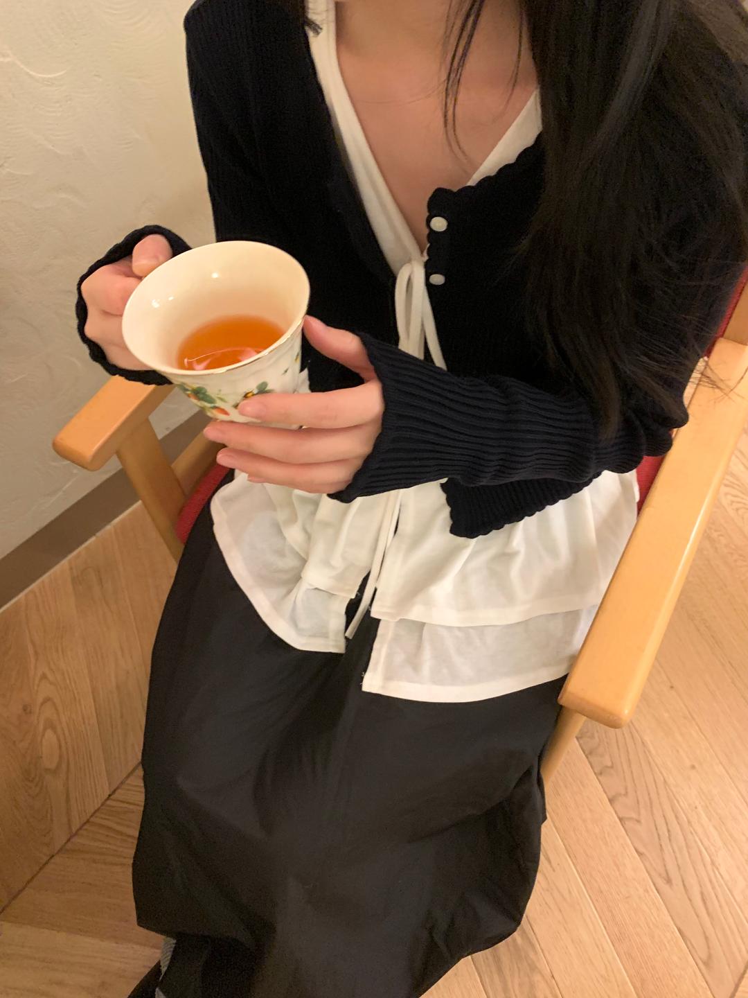 frill layered tee (3 colors)