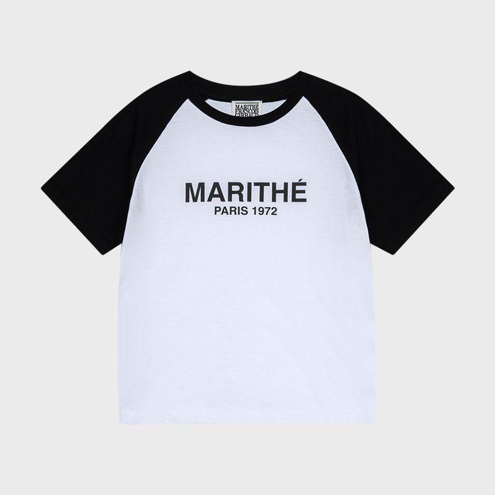 W RAGLAN REGULAR LOGO TEE black