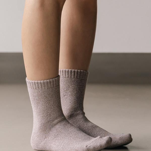 SOTD 여성 기모 쿠션 양말 4팩(PACK)