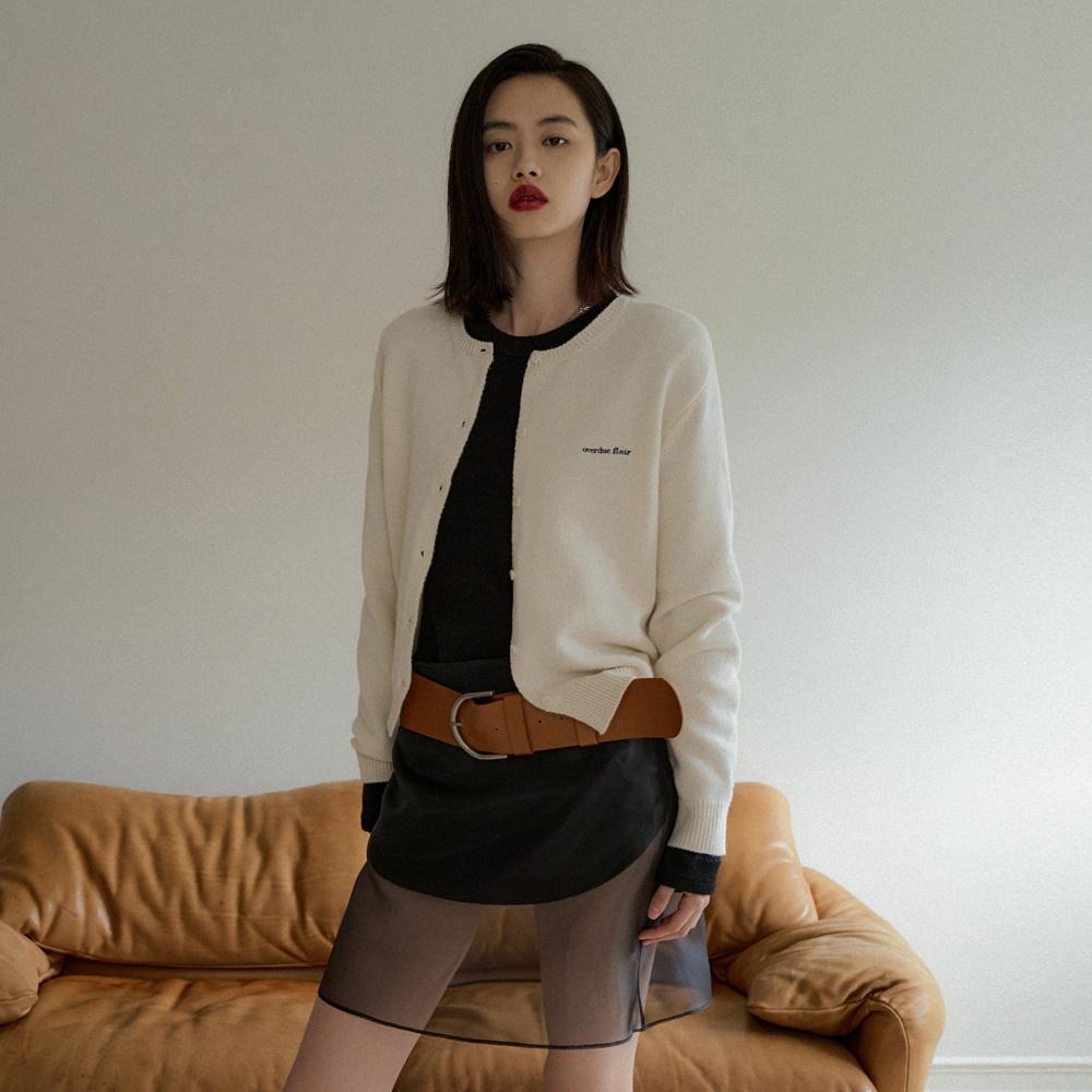 OVERDUE WOOL CARDIGAN_CREAM