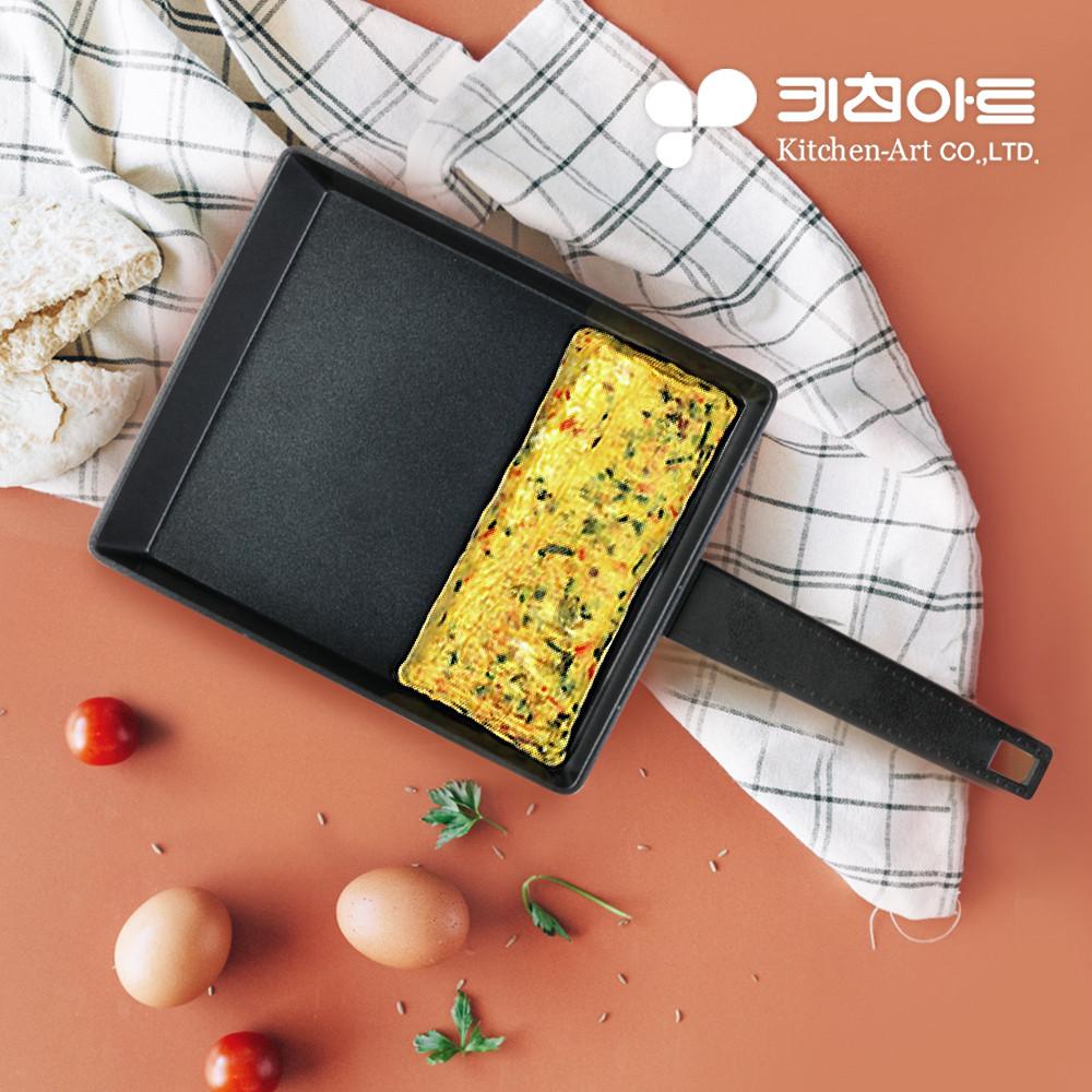 키친아트 계란말이팬 사각 후라이팬 국산 네모 계란 후라이팬