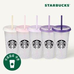 [스타벅스] 23 체리 컬러체인징 컨페티 콜드컵 710ml (5P)