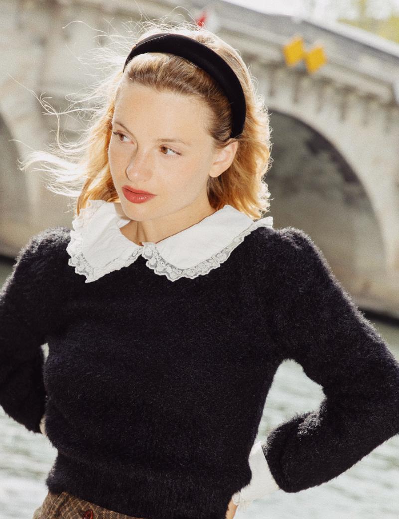 Camille Lace Knit (Black)