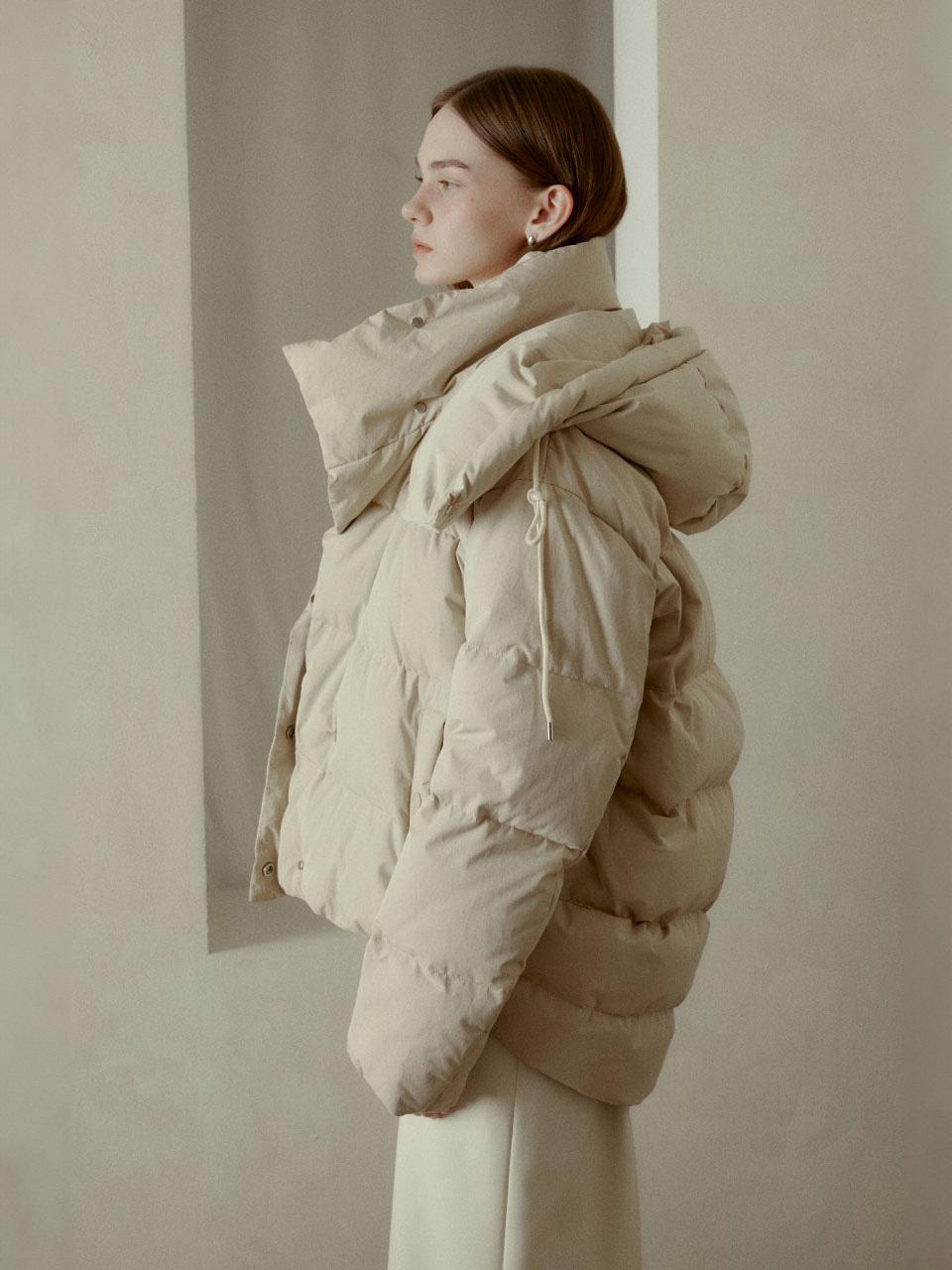 [REFURB] BAZEL Reversible Goose Down Puffer Jumper_Soft Beige