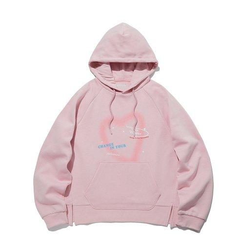 우먼스 그래피티 후드 풀오버 핑크 ITX3TH51APK