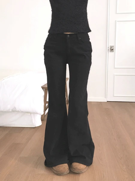 [기모] FLARE RAW  BOOTS CUT PANTS