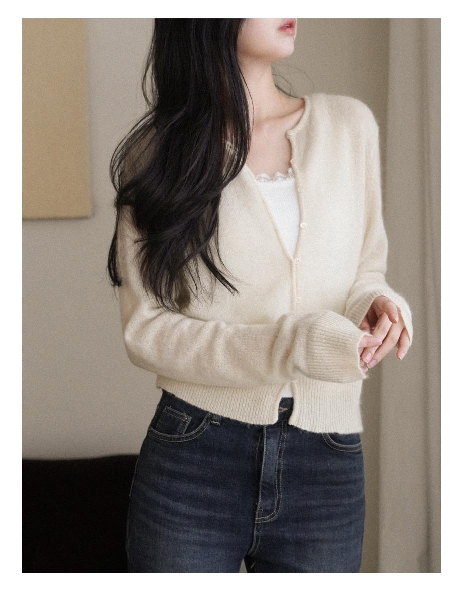 [7일소요] 소프티 컬러드 모헤어 가디건 [레몬버터]