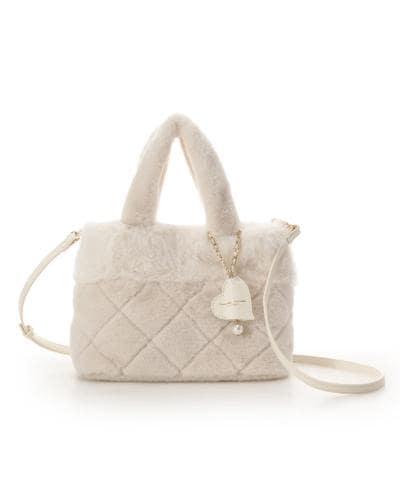 キルティングファーバッグ