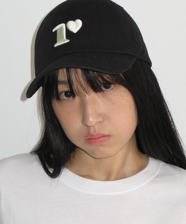 R BALL CAP BLACK