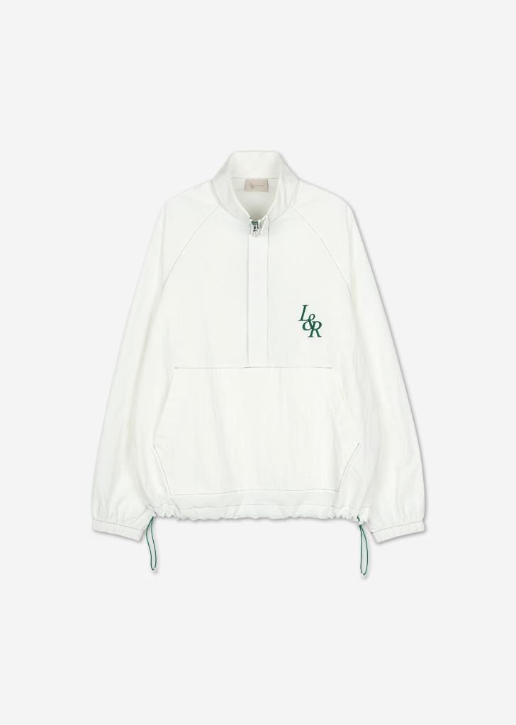 Packable Anorak Half Zip Up [White]