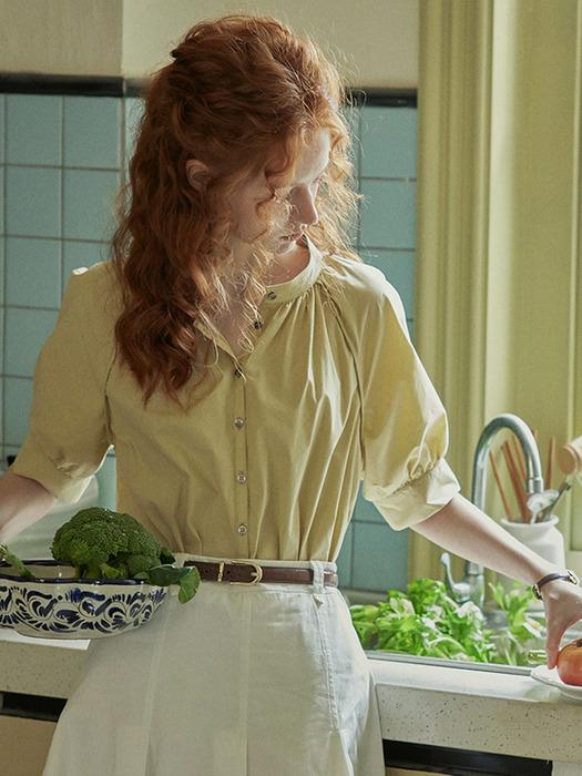 PM_Loose stand collar shirt