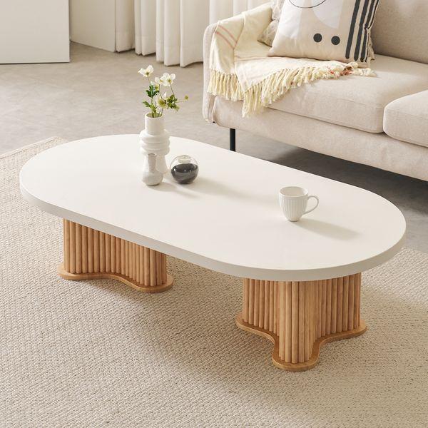 에디스 원형 티테이블 템바보드 낮은 좌식테이블 4colors