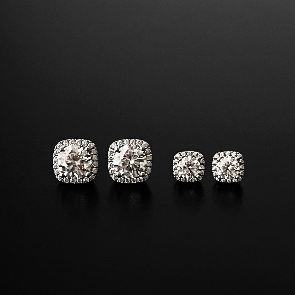[위프레리] 실버 5A 클래식 스퀘어 귀걸이, Silver 5A Classic Square Earrings