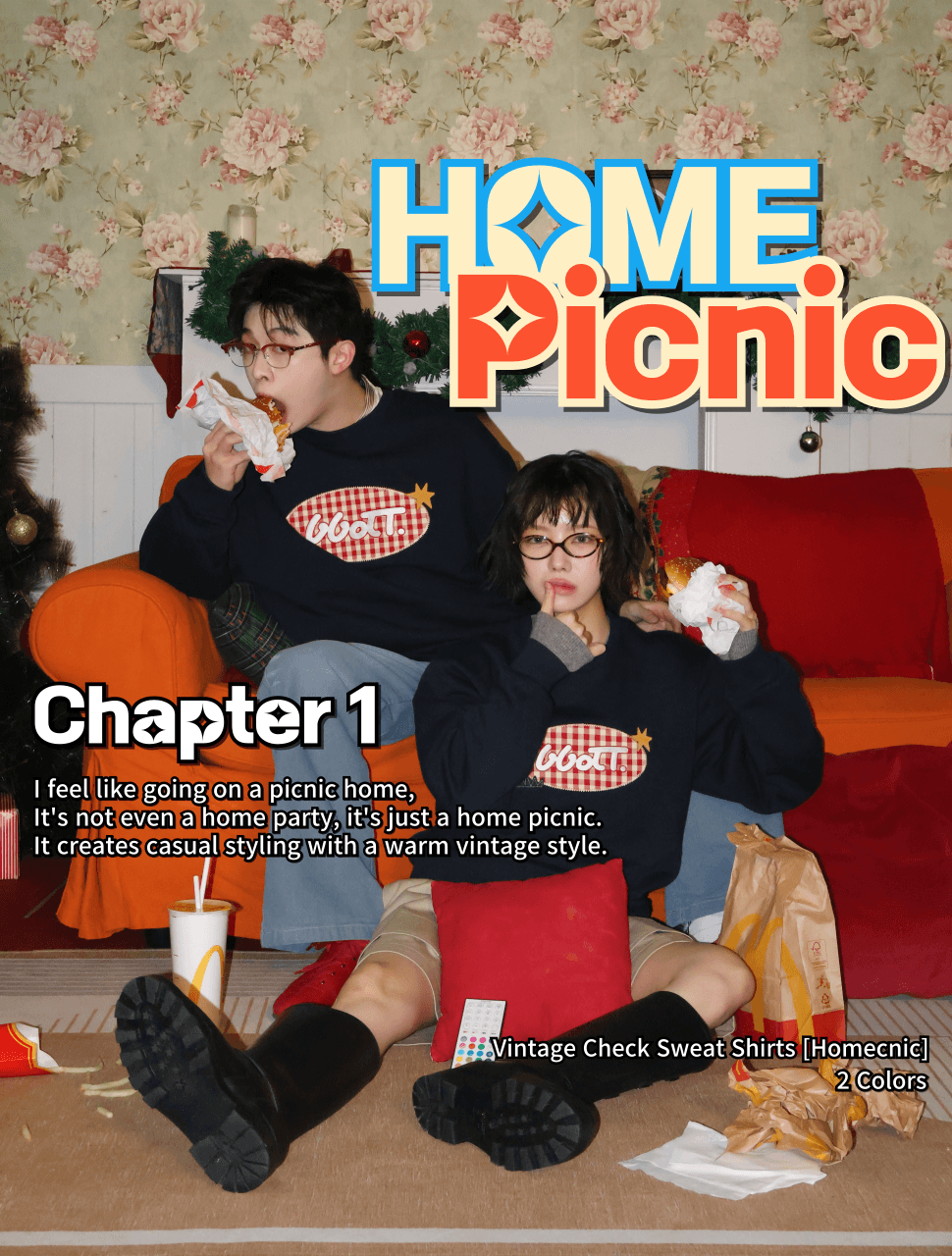 [RE-ORDER] Vintage Checked [Homecnic] Navy