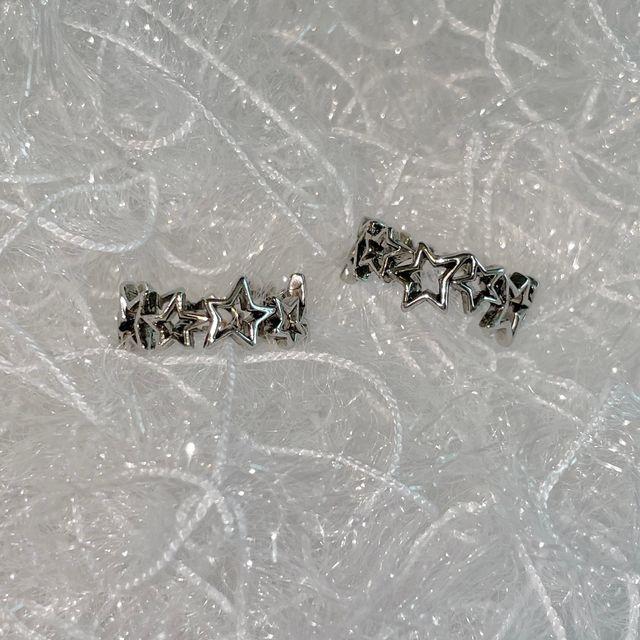 키치 아웃라인 스타 링 반지(13호,19호)