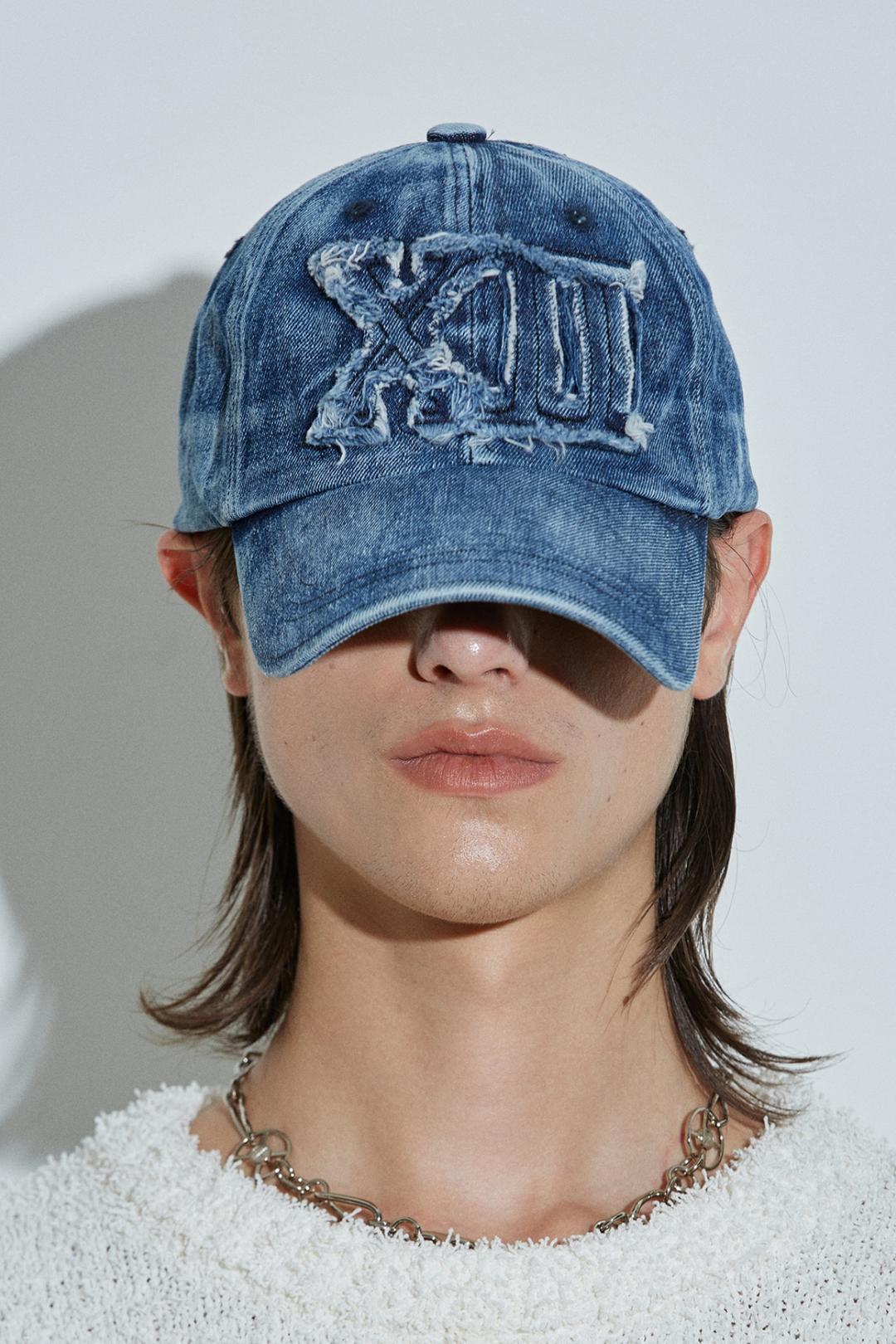 XII Time Applique Ball Cap Indigo