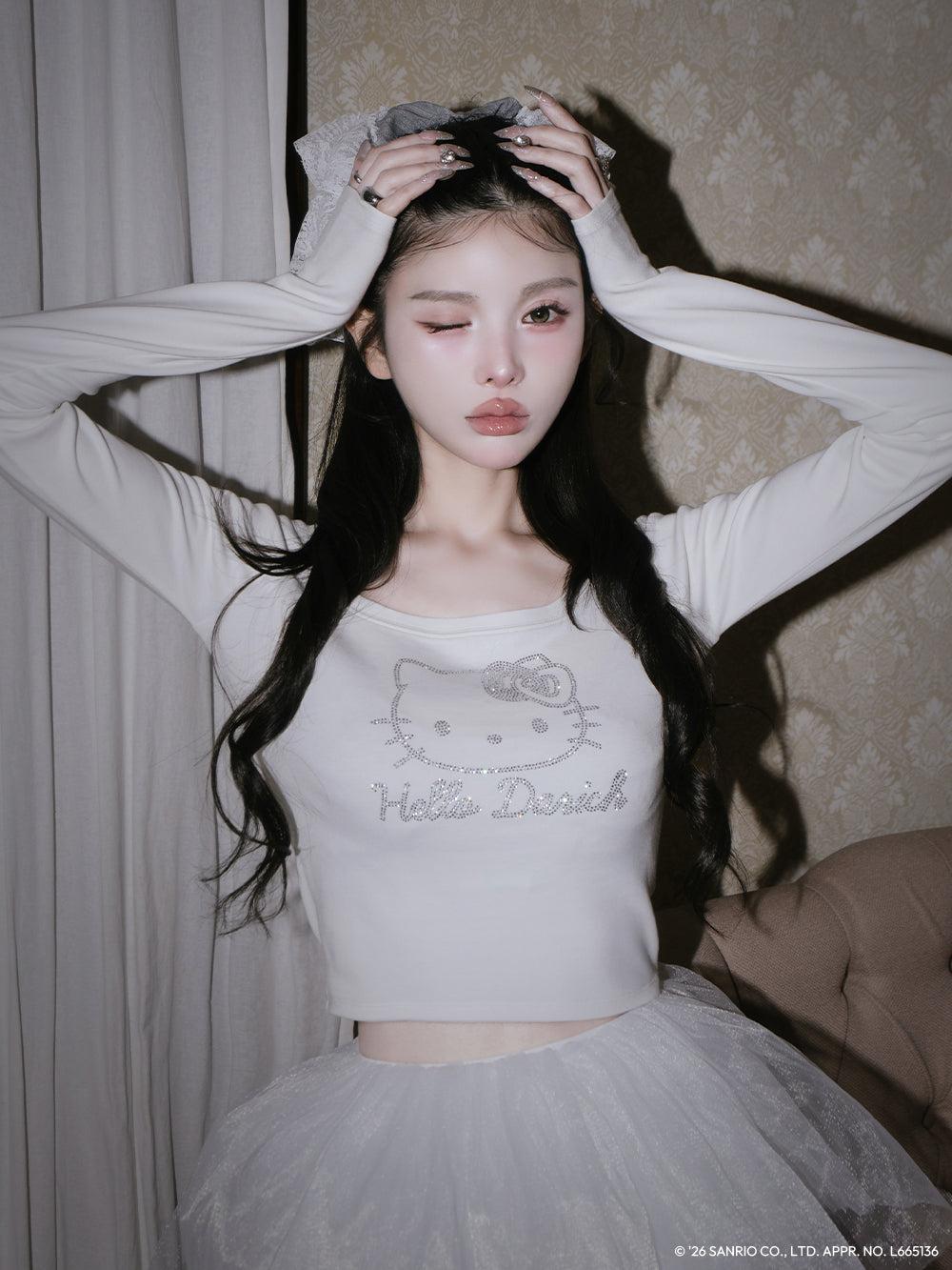 Hello DarichコンパクトロングTシャツ